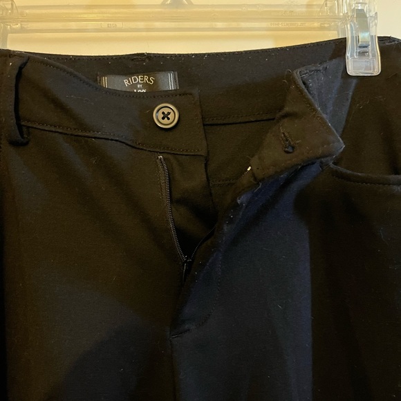 Black Riders by Lee Straight Leg Stretch Pants, Size 14 P - Picture 4 of 6